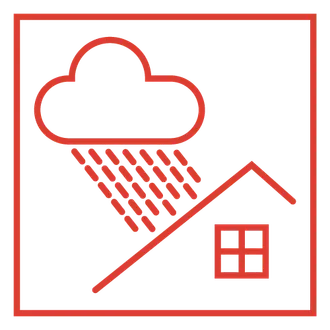 Dakstiņu mitrumizturība - simboliska ikona